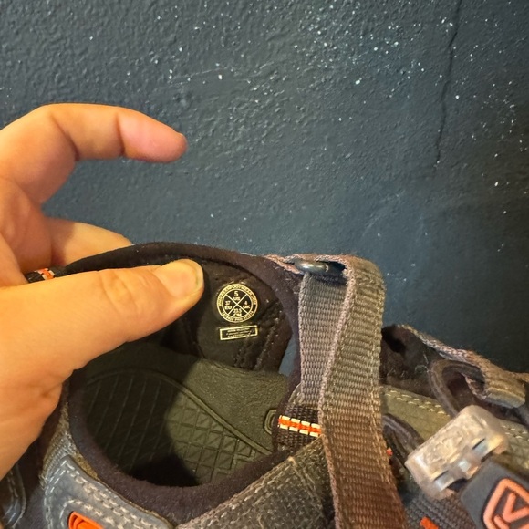 Kids Keen Grey Orange Newport Neo H2 Waterproof Sandals Size 5 - Picture 5 of 8